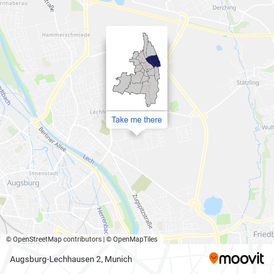 Augsburg-Lechhausen 2 map