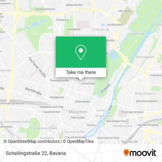 Карта Schellingstraße 22