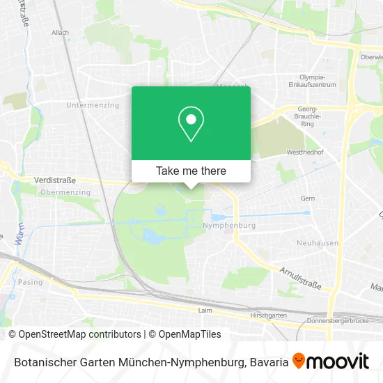 Карта Botanischer Garten München-Nymphenburg