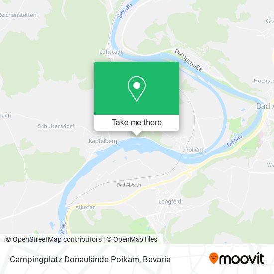 Campingplatz Donaulände Poikam map