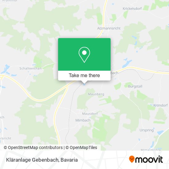 Kläranlage Gebenbach map