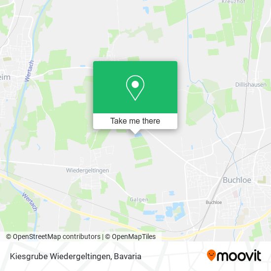 Kiesgrube Wiedergeltingen map