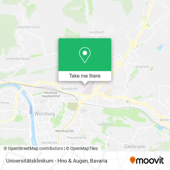 Карта Universitätsklinikum - Hno & Augen