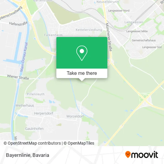 Карта Bayernlinie