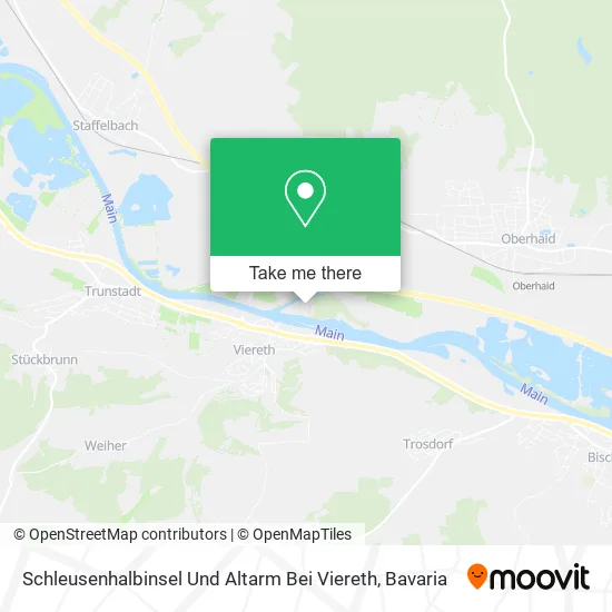 Карта Schleusenhalbinsel Und Altarm Bei Viereth