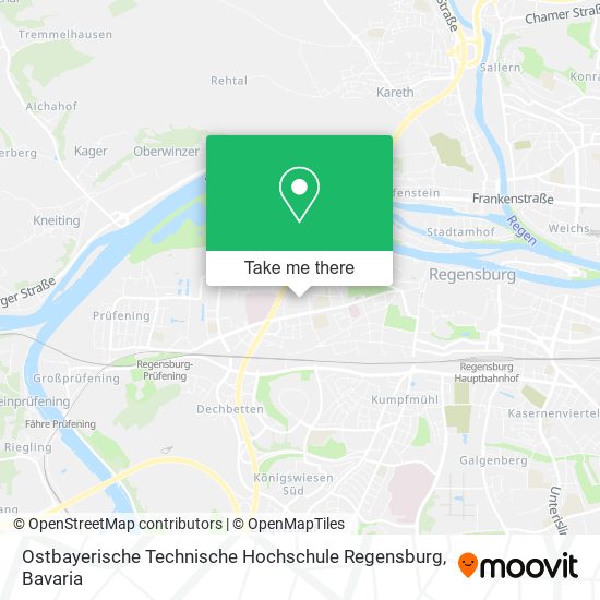 Ostbayerische Technische Hochschule Regensburg map