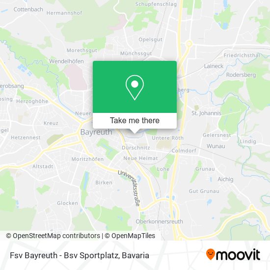 Карта Fsv Bayreuth - Bsv Sportplatz