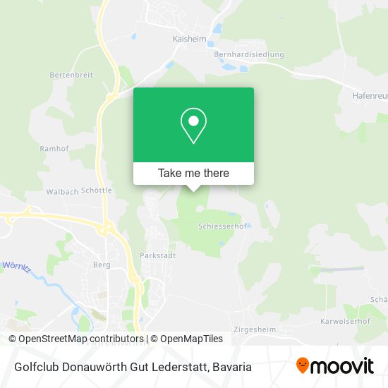 Golfclub Donauwörth Gut Lederstatt map