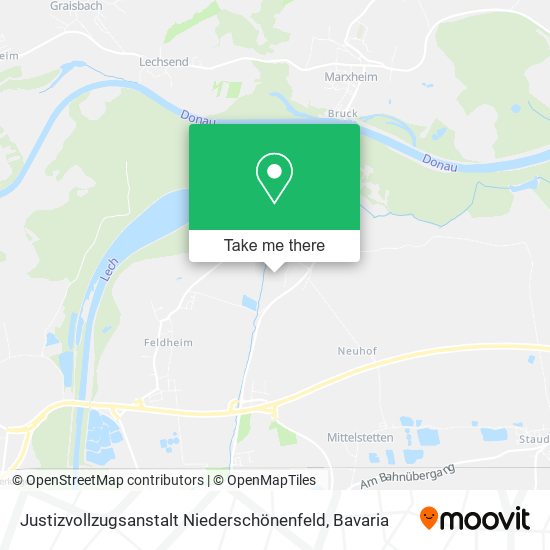 Justizvollzugsanstalt Niederschönenfeld map
