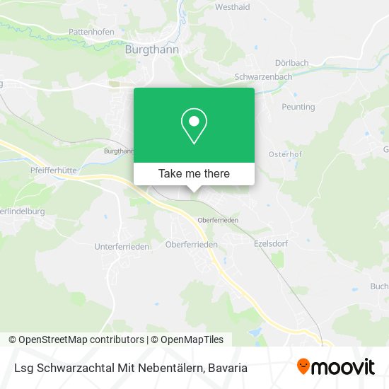 Lsg Schwarzachtal Mit Nebentälern map