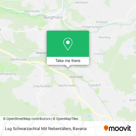 Карта Lsg Schwarzachtal Mit Nebentälern