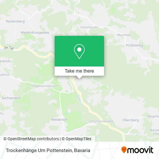 Trockenhänge Um Pottenstein map