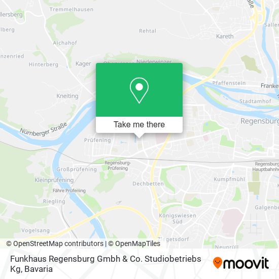 Funkhaus Regensburg Gmbh & Co. Studiobetriebs Kg map