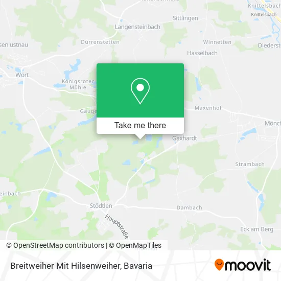 Карта Breitweiher Mit Hilsenweiher