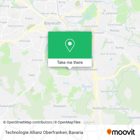 Карта Technologie Allianz Oberfranken
