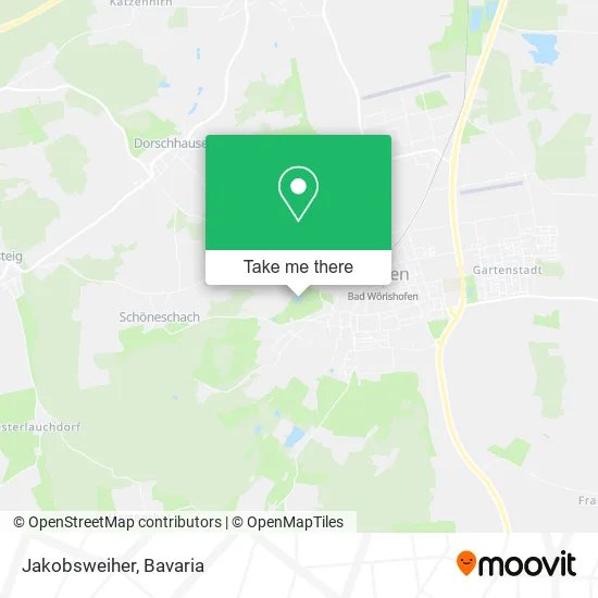 Карта Jakobsweiher