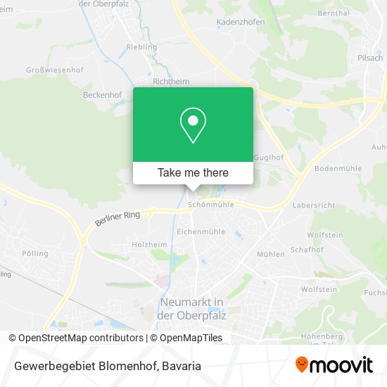 Gewerbegebiet Blomenhof map