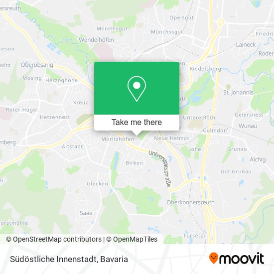 Südöstliche Innenstadt map