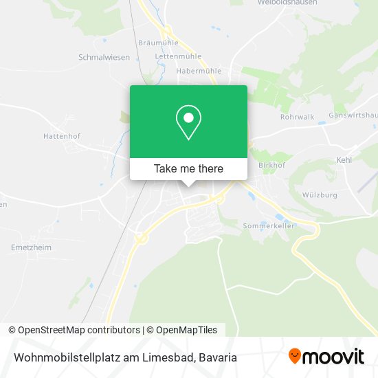 Wohnmobilstellplatz am Limesbad map