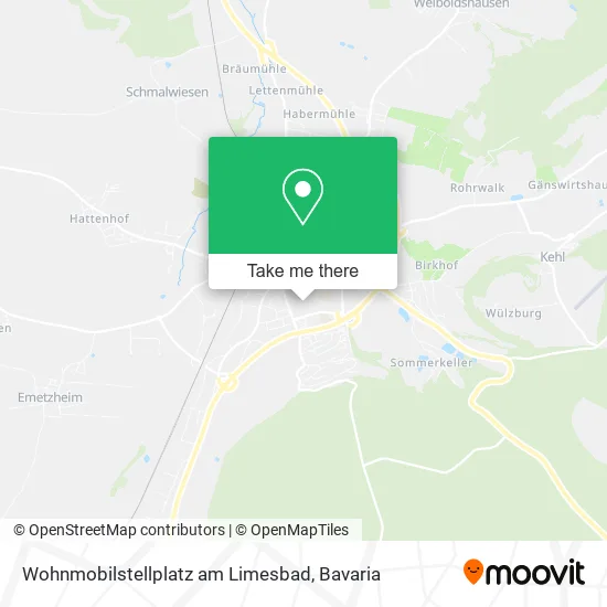 Карта Wohnmobilstellplatz am Limesbad