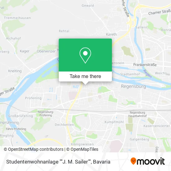 Карта Studentenwohnanlage ""J. M. Sailer""