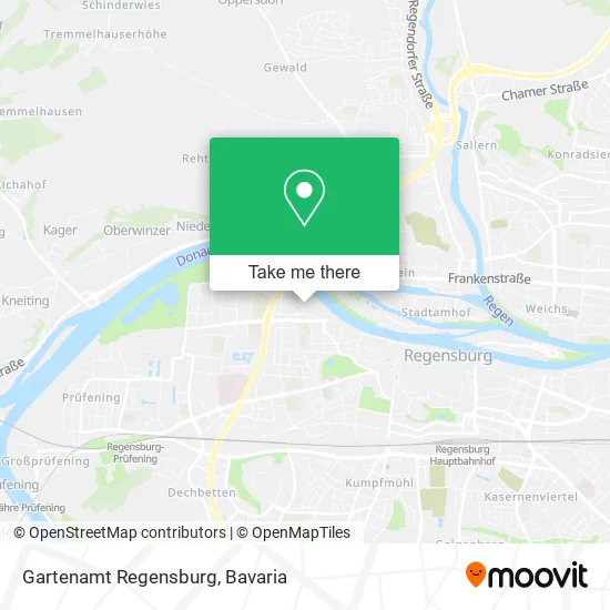 Карта Gartenamt Regensburg