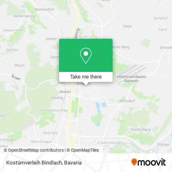 Карта Kostümverleih Bindlach