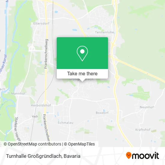 Карта Turnhalle Großgründlach