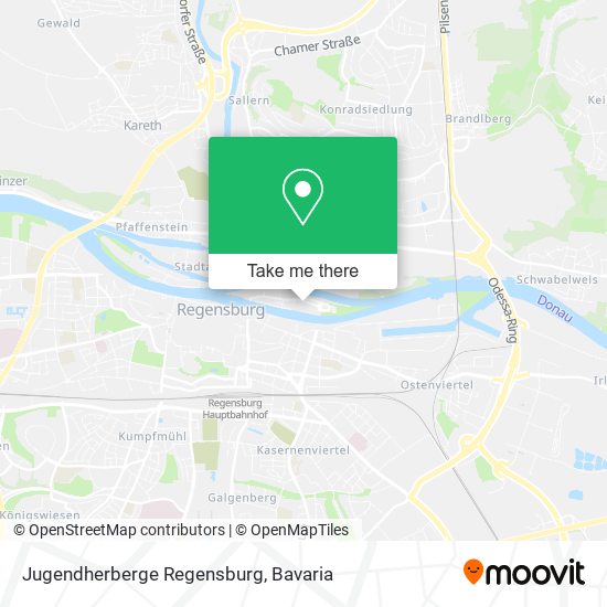 Jugendherberge Regensburg map