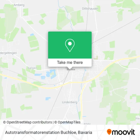 Карта Autotransformatorenstation Buchloe