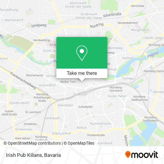 Irish Pub Kilians map