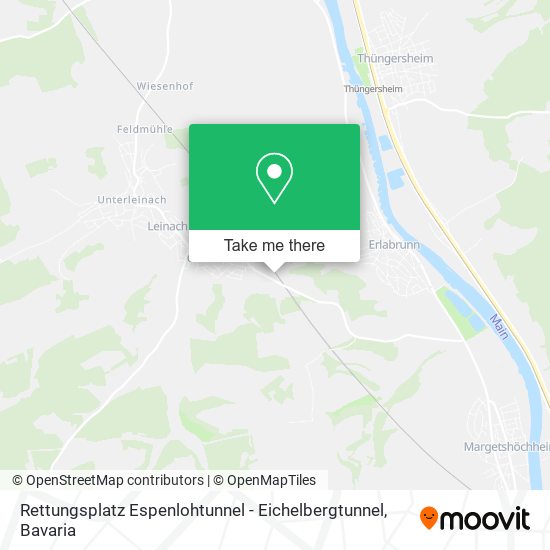 Rettungsplatz Espenlohtunnel - Eichelbergtunnel map