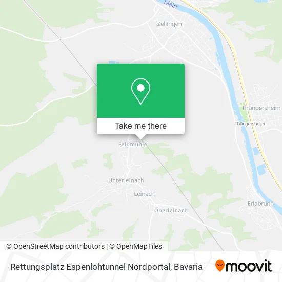 Карта Rettungsplatz Espenlohtunnel Nordportal