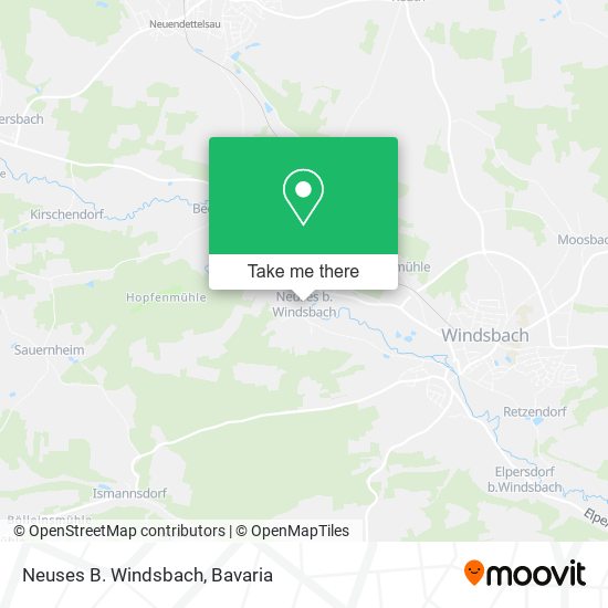 Neuses B. Windsbach map