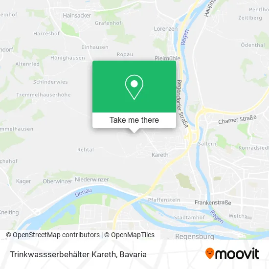 Карта Trinkwassserbehälter Kareth