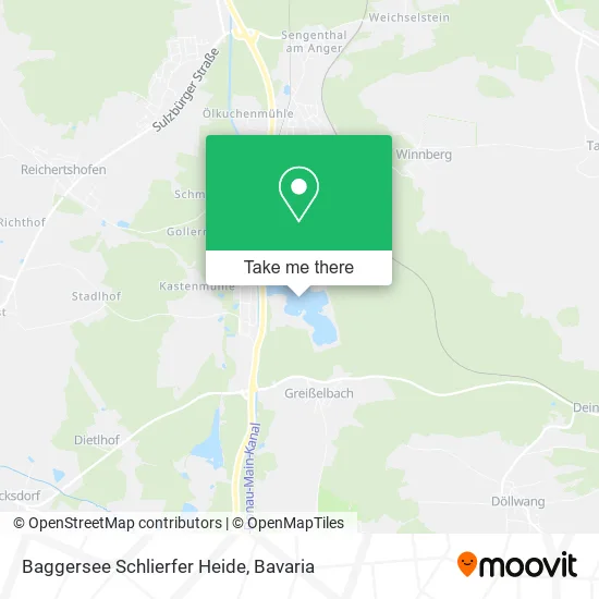 Карта Baggersee Schlierfer Heide