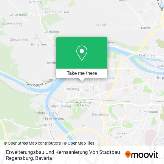 Erweiterungsbau Und Kernsanierung Von Stadtbau Regensburg map