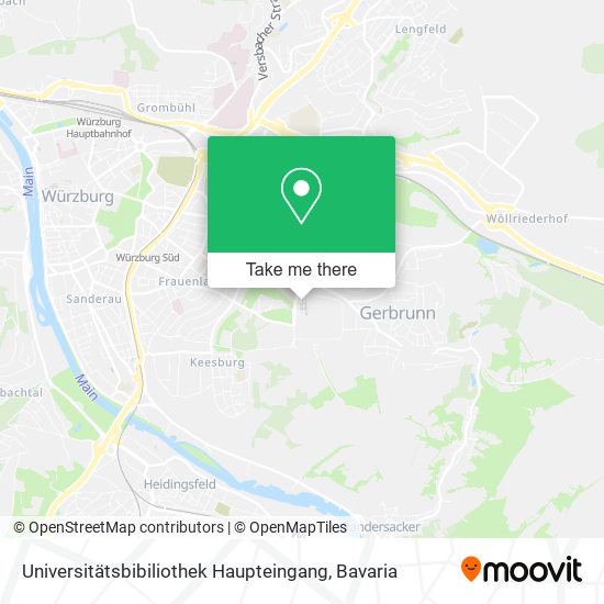 Universitätsbibiliothek Haupteingang map