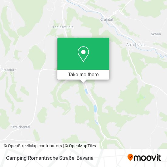 Карта Camping Romantische Straße