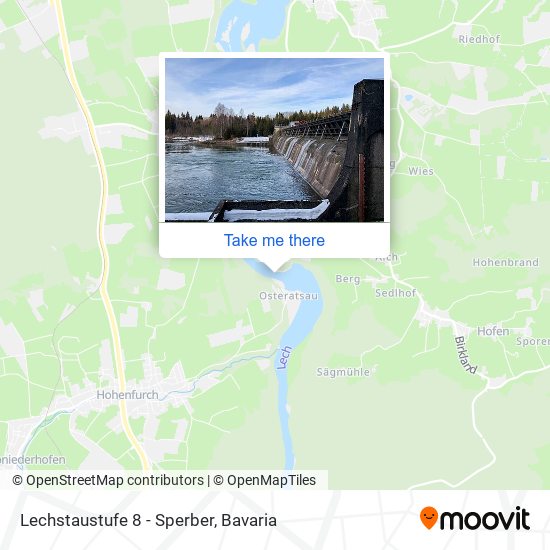 Карта Lechstaustufe 8 - Sperber