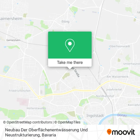 Карта Neubau Der Oberflächenentwässerung Und Neustrukturierung