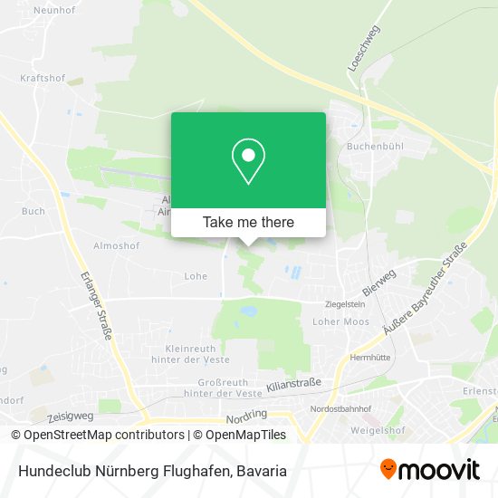 Hundeclub Nürnberg Flughafen map