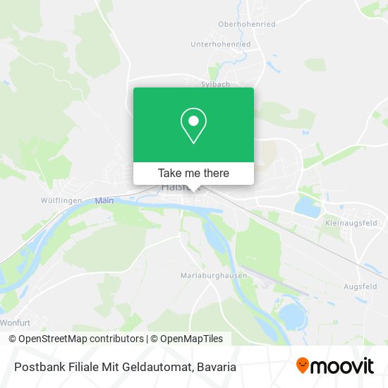 Postbank Filiale Mit Geldautomat map