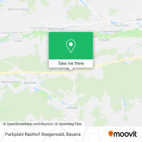 Parkplatz Rasthof Steigerwald map