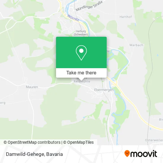 Карта Damwild-Gehege