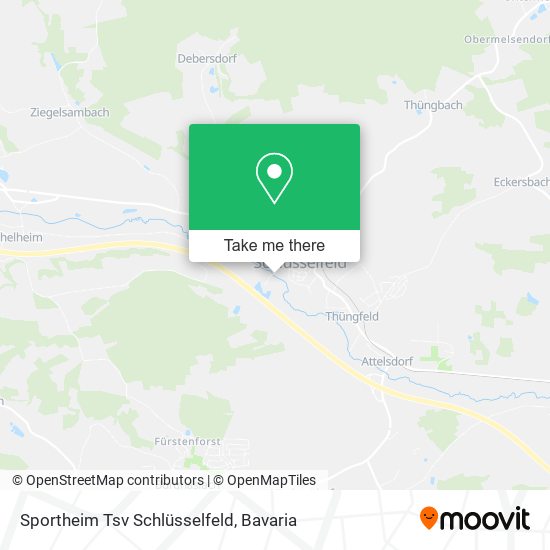 Sportheim Tsv Schlüsselfeld map