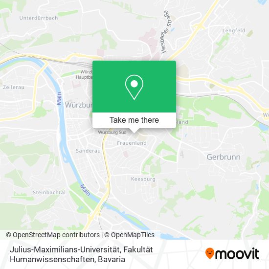 Julius-Maximilians-Universität, Fakultät Humanwissenschaften map