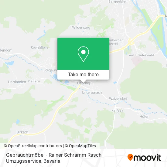 Карта Gebrauchtmöbel - Rainer Schramm Rasch Umzugsservice