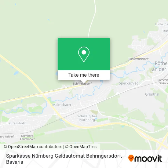 Карта Sparkasse Nürnberg Geldautomat Behringersdorf