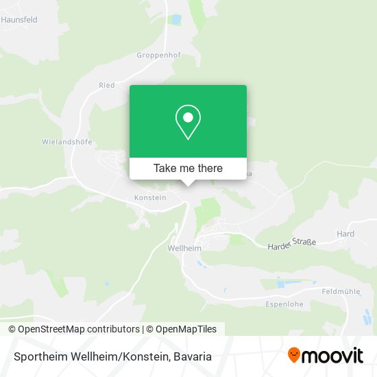 Sportheim Wellheim/Konstein map